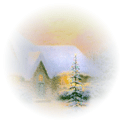 'Christmas tree' Canvas Front Handsigned By Thomas Kinkade, 1992. 
To see the full size click the image.
The image will appear in the new window.